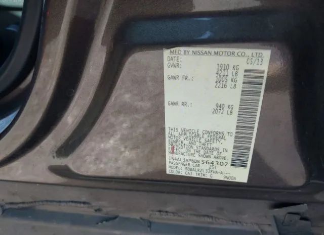 Photo 8 VIN: 1N4AL3AP6DN564307 - NISSAN ALTIMA 