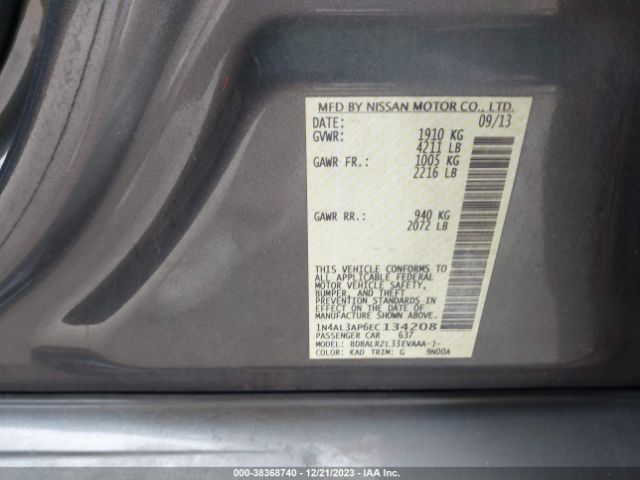 Photo 8 VIN: 1N4AL3AP6EC134208 - NISSAN ALTIMA 