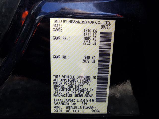 Photo 9 VIN: 1N4AL3AP6EC138548 - NISSAN ALTIMA 2.5 