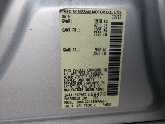 Photo 9 VIN: 1N4AL3AP6EC169475 - NISSAN ALTIMA 2.5 