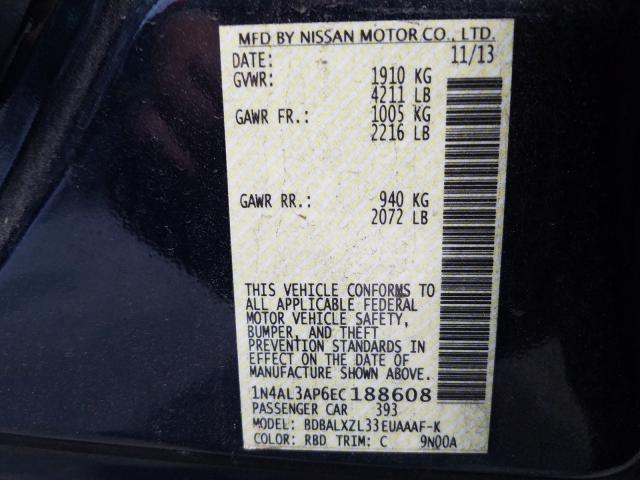 Photo 9 VIN: 1N4AL3AP6EC188608 - NISSAN ALTIMA 2.5 