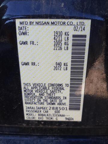 Photo 9 VIN: 1N4AL3AP6EC288501 - NISSAN ALTIMA 2.5 