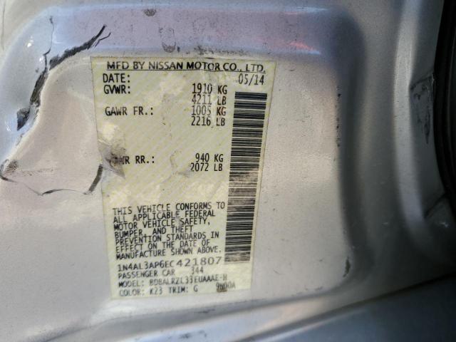 Photo 9 VIN: 1N4AL3AP6EC421807 - NISSAN ALTIMA 2.5 