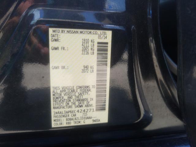 Photo 9 VIN: 1N4AL3AP6EC424271 - NISSAN ALTIMA 2.5 