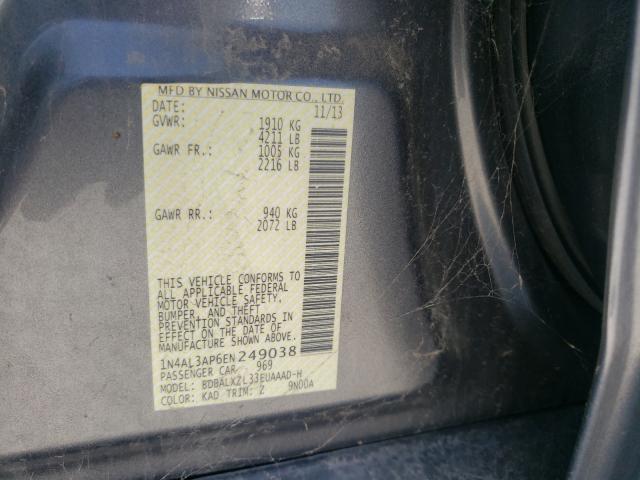 Photo 9 VIN: 1N4AL3AP6EN249038 - NISSAN ALTIMA 2.5 