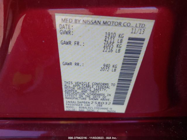 Photo 8 VIN: 1N4AL3AP6EN258032 - NISSAN ALTIMA 