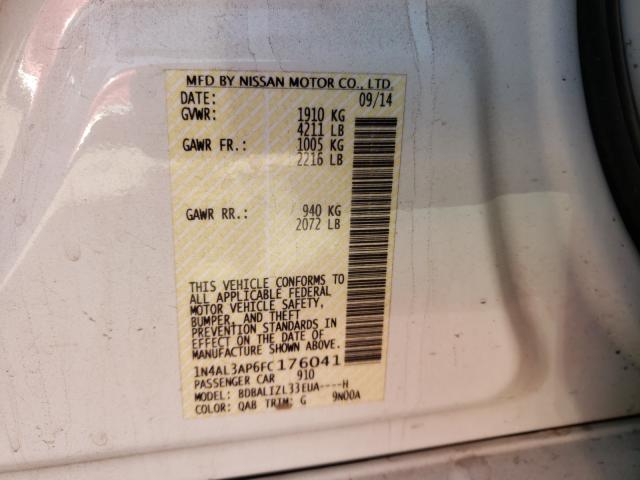 Photo 9 VIN: 1N4AL3AP6FC176041 - NISSAN ALTIMA 2.5 