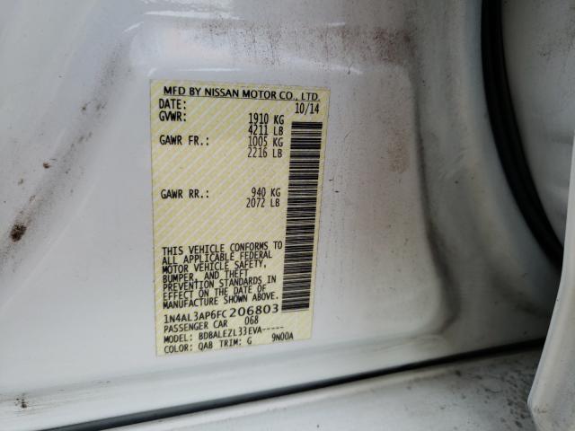 Photo 9 VIN: 1N4AL3AP6FC206803 - NISSAN ALTIMA 2.5 