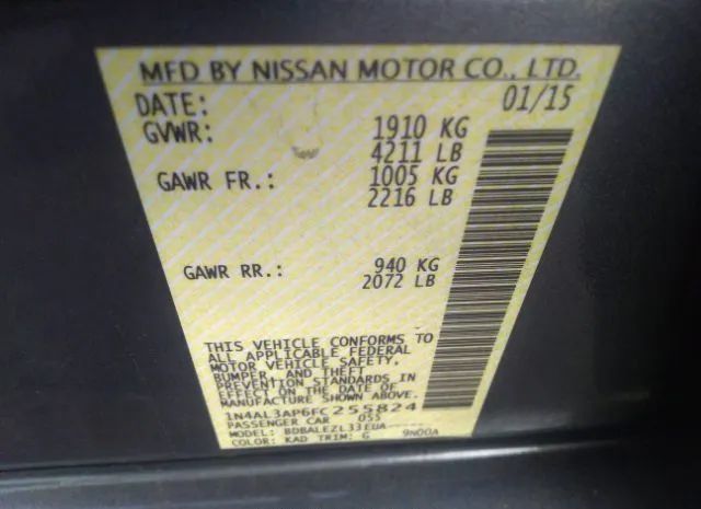 Photo 8 VIN: 1N4AL3AP6FC255824 - NISSAN ALTIMA 