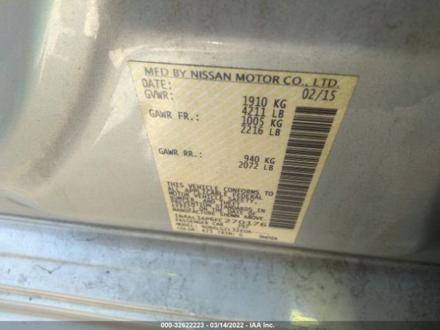 Photo 8 VIN: 1N4AL3AP6FC270176 - NISSAN ALTIMA 