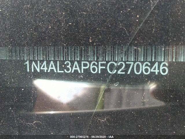 Photo 8 VIN: 1N4AL3AP6FC270646 - NISSAN ALTIMA 