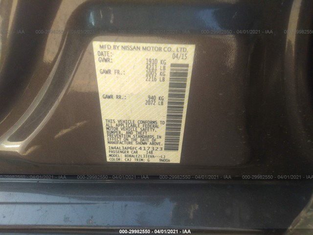 Photo 8 VIN: 1N4AL3AP6FC417323 - NISSAN ALTIMA 