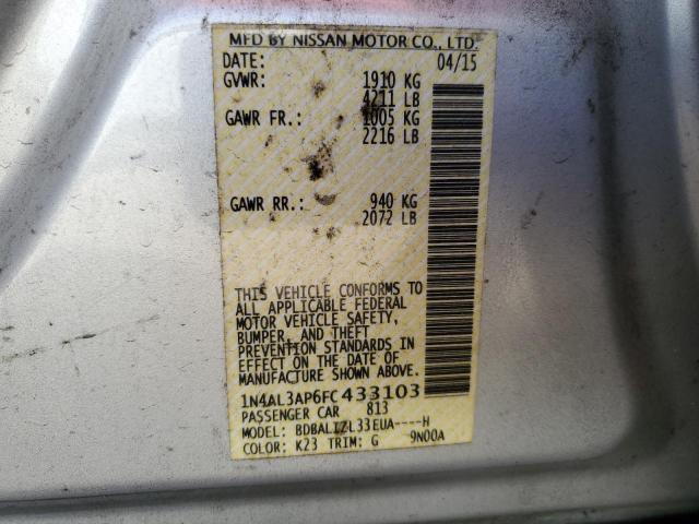 Photo 11 VIN: 1N4AL3AP6FC433103 - NISSAN ALTIMA 2.5 