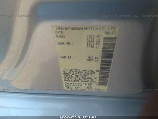 Photo 8 VIN: 1N4AL3AP6FC467011 - NISSAN ALTIMA 