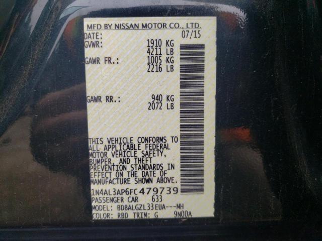 Photo 11 VIN: 1N4AL3AP6FC479739 - NISSAN ALTIMA 