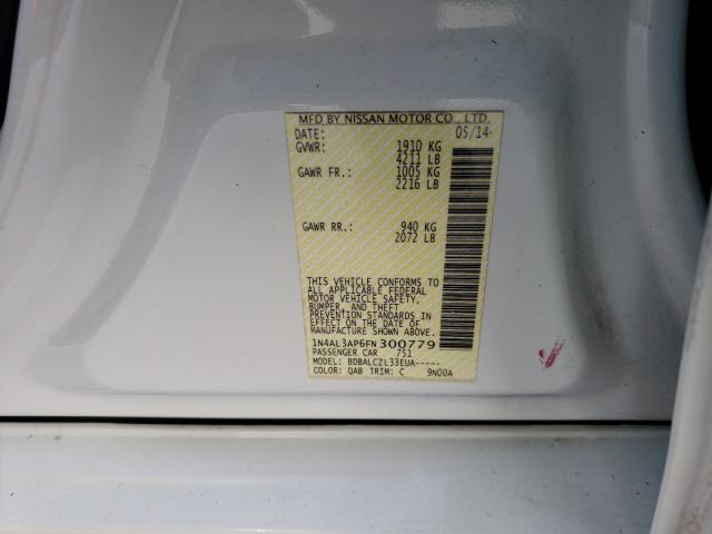 Photo 9 VIN: 1N4AL3AP6FN300779 - NISSAN ALTIMA 2.5 