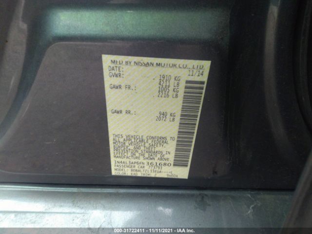 Photo 8 VIN: 1N4AL3AP6FN361680 - NISSAN ALTIMA 