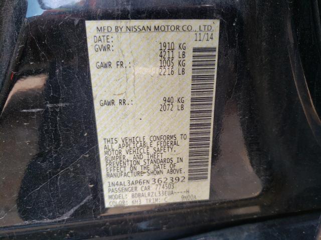 Photo 9 VIN: 1N4AL3AP6FN362392 - NISSAN ALTIMA 2.5 