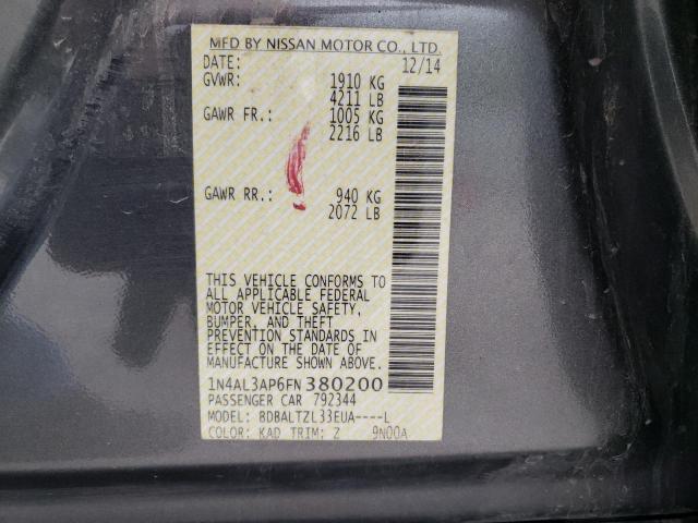 Photo 9 VIN: 1N4AL3AP6FN380200 - NISSAN ALTIMA 2.5 