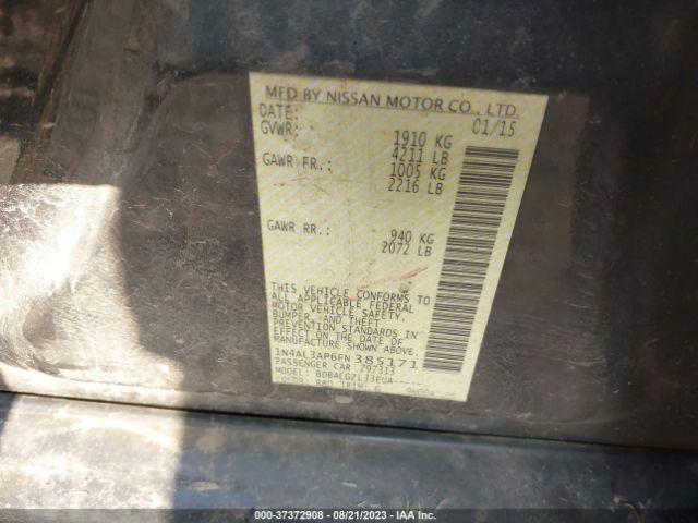 Photo 8 VIN: 1N4AL3AP6FN385171 - NISSAN ALTIMA 