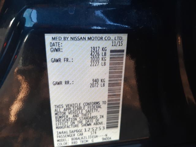 Photo 9 VIN: 1N4AL3AP6GC125253 - NISSAN ALTIMA 2.5 