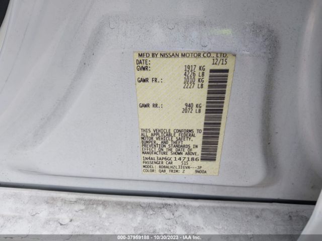 Photo 8 VIN: 1N4AL3AP6GC147186 - NISSAN ALTIMA 