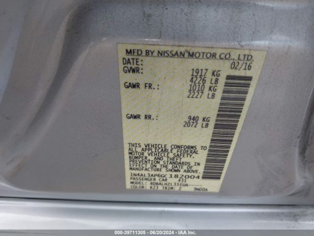 Photo 8 VIN: 1N4AL3AP6GC182004 - NISSAN ALTIMA 