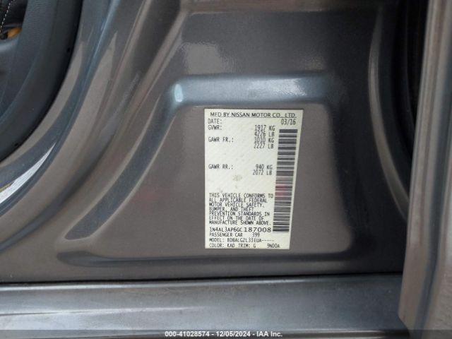 Photo 8 VIN: 1N4AL3AP6GC187008 - NISSAN ALTIMA 