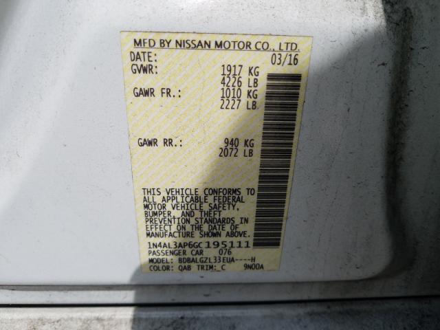 Photo 9 VIN: 1N4AL3AP6GC195111 - NISSAN ALTIMA 2.5 