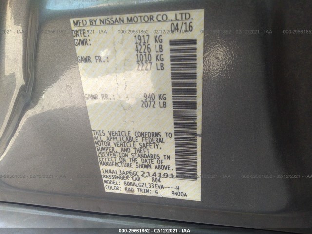 Photo 8 VIN: 1N4AL3AP6GC214191 - NISSAN ALTIMA 