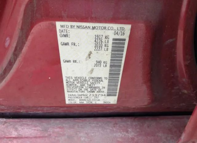 Photo 8 VIN: 1N4AL3AP6GC219794 - NISSAN ALTIMA 