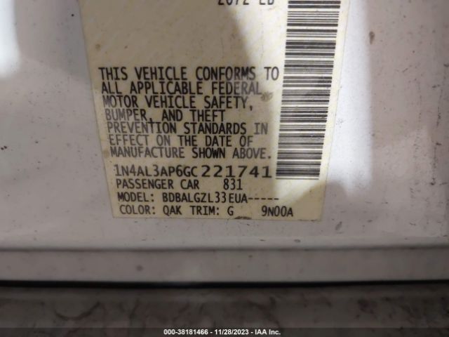 Photo 8 VIN: 1N4AL3AP6GC221741 - NISSAN ALTIMA 