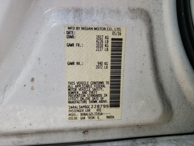 Photo 9 VIN: 1N4AL3AP6GC228799 - NISSAN ALTIMA 2.5 