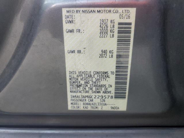 Photo 11 VIN: 1N4AL3AP6GC229578 - NISSAN ALTIMA 