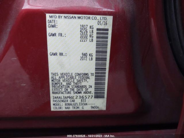 Photo 8 VIN: 1N4AL3AP6GC236577 - NISSAN ALTIMA 