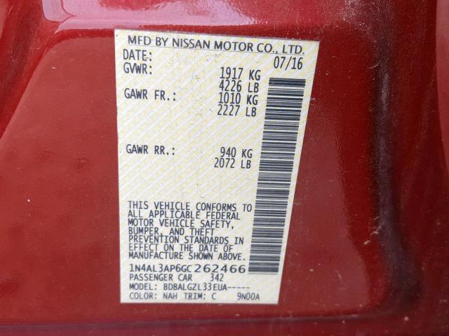 Photo 9 VIN: 1N4AL3AP6GC262466 - NISSAN ALTIMA 2.5 