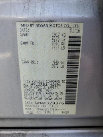 Photo 11 VIN: 1N4AL3AP6GN329376 - NISSAN ALTIMA 2.5 