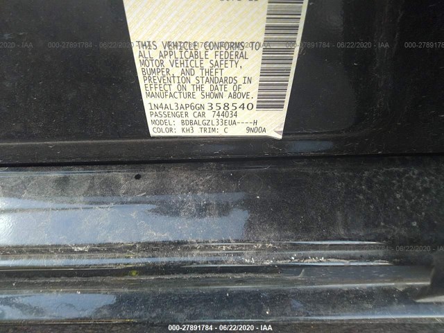 Photo 8 VIN: 1N4AL3AP6GN358540 - NISSAN ALTIMA 