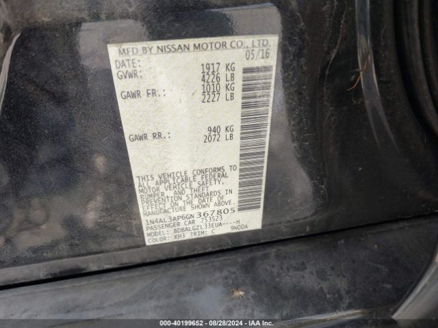 Photo 8 VIN: 1N4AL3AP6GN367805 - NISSAN ALTIMA 