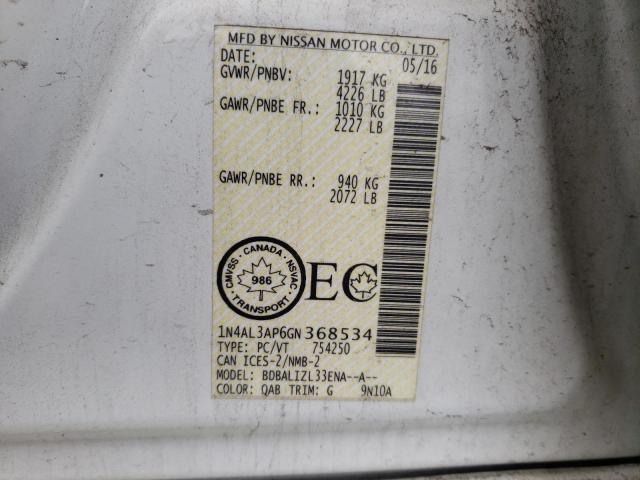 Photo 12 VIN: 1N4AL3AP6GN368534 - NISSAN ALTIMA 