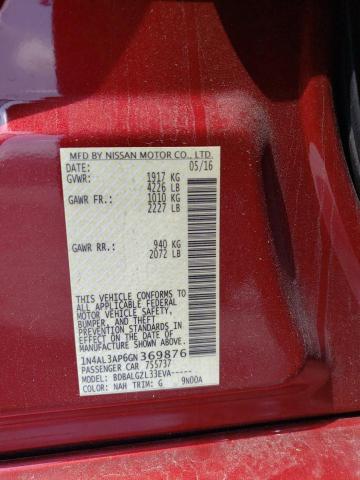 Photo 11 VIN: 1N4AL3AP6GN369876 - NISSAN ALTIMA 2.5 