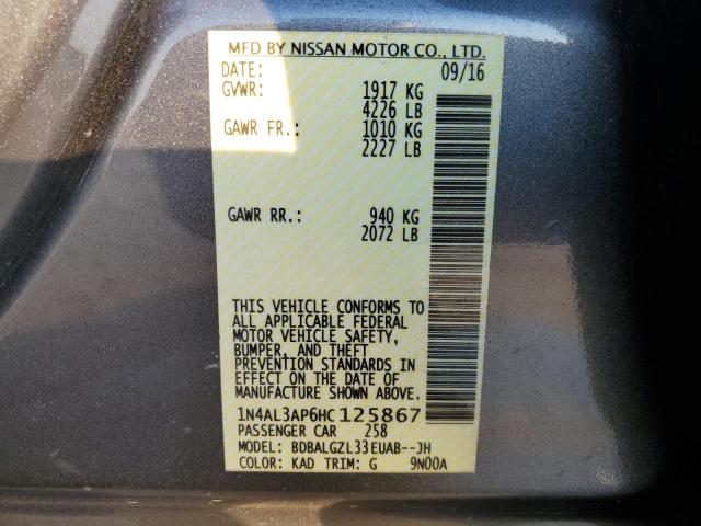 Photo 11 VIN: 1N4AL3AP6HC125867 - NISSAN ALTIMA 