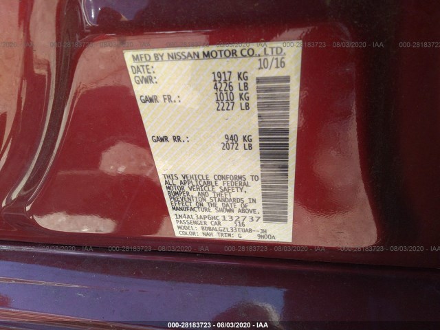 Photo 8 VIN: 1N4AL3AP6HC132737 - NISSAN ALTIMA 