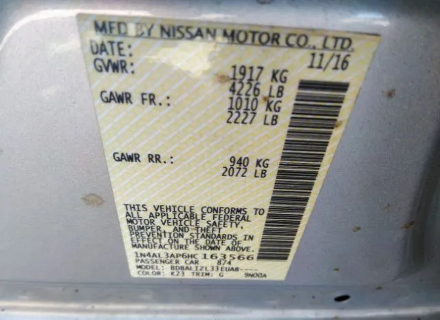 Photo 8 VIN: 1N4AL3AP6HC163566 - NISSAN ALTIMA 