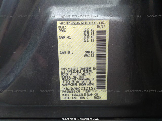 Photo 8 VIN: 1N4AL3AP6HC212152 - NISSAN ALTIMA 