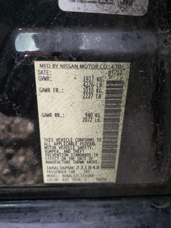 Photo 11 VIN: 1N4AL3AP6HC231848 - NISSAN ALTIMA 