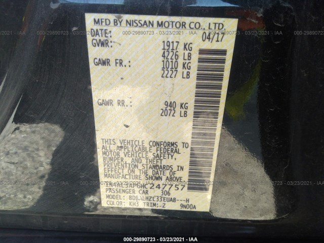 Photo 8 VIN: 1N4AL3AP6HC247757 - NISSAN ALTIMA 