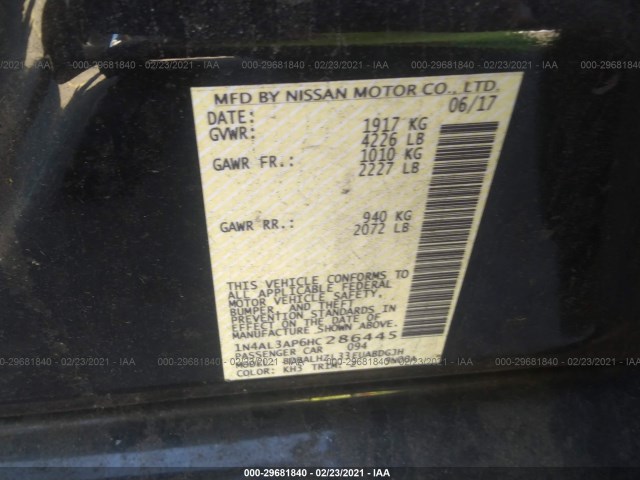 Photo 8 VIN: 1N4AL3AP6HC286445 - NISSAN ALTIMA 