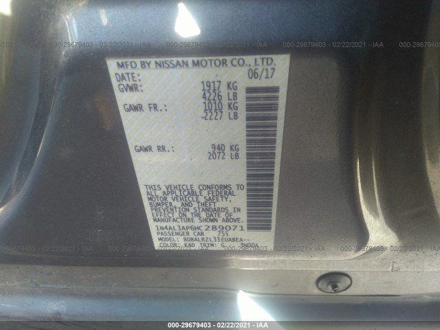 Photo 8 VIN: 1N4AL3AP6HC289071 - NISSAN ALTIMA 