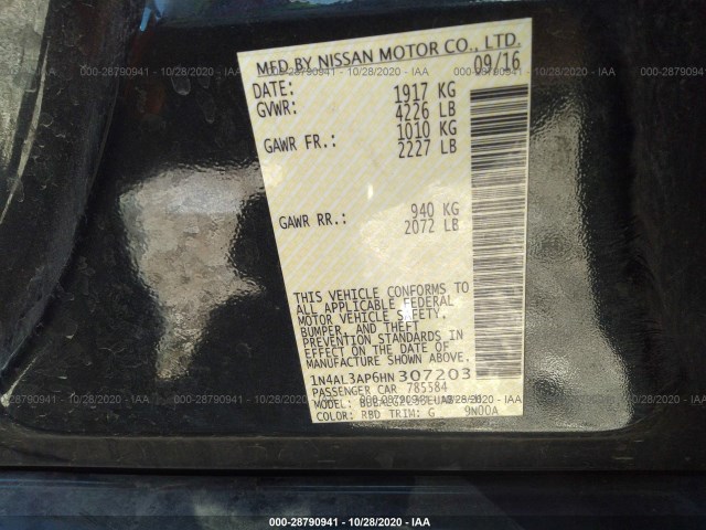 Photo 8 VIN: 1N4AL3AP6HN307203 - NISSAN ALTIMA 